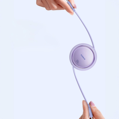 Baseus Free2Draw Mini USB-C - USB-C retractable Kabelis 100W 1m - violetinis 5 Baseus Free2Draw Mini USB-C - USB-C retractable Kabelis 100W 1m - violetinis 5