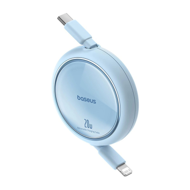 Baseus Free2Pull ištraukiamas USB-C / Lightning kabelis 20W 1 m – mėlynas 1