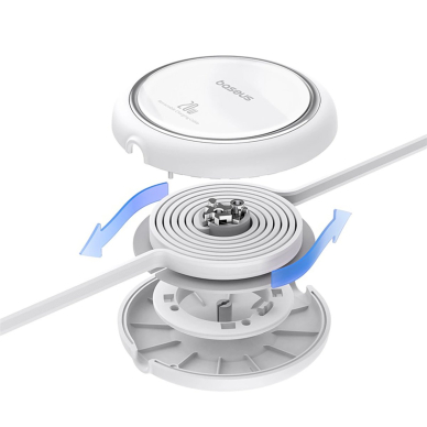 Baseus Free2Pull ištraukiamas USB-C / Lightning kabelis 20W 1 m – baltas 2