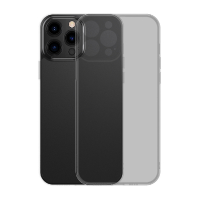 Dėklas Baseus frosted glass case iphone 13 pro max Juodas (arws001101)