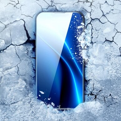 Ekrano apsauga Baseus Full Screen Tempered Glass 0.4mm + Mounting Kit iPhone 14 Plus / 13 Pro Max  24