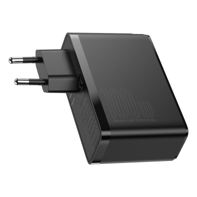 Baseus GaN2 Pro Greitas Buitinis Įkroviklis 100W USB / USB Typ C Quick Charge 4+ Power Delivery Juodas (CCGAN2P-L01) UGLX912 3 Baseus GaN2 Pro Greitas Buitinis Įkroviklis 100W USB / USB Typ C Quick Charge 4+ Power Delivery Juodas (CCGAN2P-L01) UGLX912 3