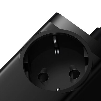 Įkrovimo stotelė Baseus GaN3 Pro 65 W EU + 2 × USB-C + 2 × USB-A su Baseus Xiaobai USB-C 100 W 1 m kabeliu – juoda 4 Įkrovimo stotelė Baseus GaN3 Pro 65 W EU + 2 × USB-C + 2 × USB-A su Baseus Xiaobai USB-C 100 W 1 m kabeliu – juoda 4