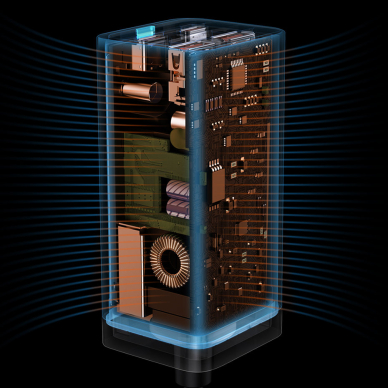 Baseus GaN3 Pro Desktop Fast Charger 2U + 2C 100W EU Juodas 15 Baseus GaN3 Pro Desktop Fast Charger 2U + 2C 100W EU Juodas 15