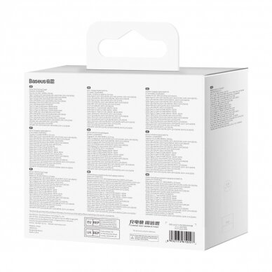 Baseus GaN5 Pro fast Įkroviklis 2xUSB-C + USB 140W EU Juodas (CCGP100201) 5 Baseus GaN5 Pro fast Įkroviklis 2xUSB-C + USB 140W EU Juodas (CCGP100201) 5