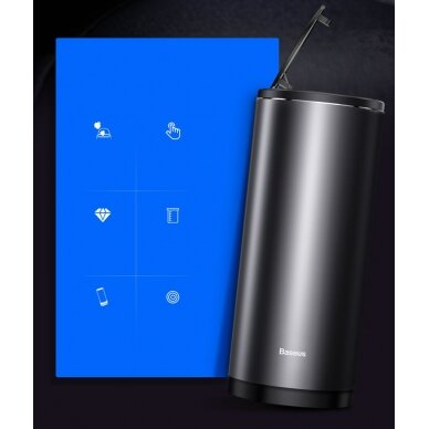 Šiukšlinė Baseus Gentleman Style Vehicle-Mounted Trash Can juoda 12 Šiukšlinė Baseus Gentleman Style Vehicle-Mounted Trash Can juoda 12