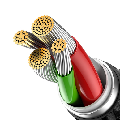 Baseus Glimmer Series cable with fast charging USB-C - Lightning 480Mb/s 2.4A 2m black 5 Baseus Glimmer Series cable with fast charging USB-C - Lightning 480Mb/s 2.4A 2m black 5