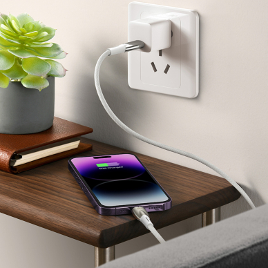 Baseus Glimmer Series fast charging cable USB-A - USB-C 100W 480Mbps 1m white 12 Baseus Glimmer Series fast charging cable USB-A - USB-C 100W 480Mbps 1m white 12