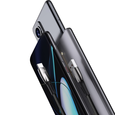 Baseus Glimmer Series Fast Charging Cable USB-A - USB-C 100W 480Mbps 2m Juodas 6 Baseus Glimmer Series Fast Charging Cable USB-A - USB-C 100W 480Mbps 2m Juodas 6