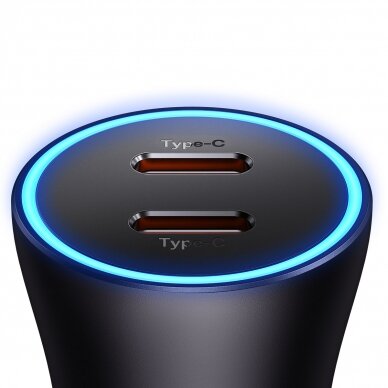 Įkroviklis Baseus Golden Contactor Pro 2x USB-C 40W Pilkas (CGJP000013) 6 Įkroviklis Baseus Golden Contactor Pro 2x USB-C 40W Pilkas (CGJP000013) 6