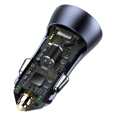 Baseus Golden Contactor Pro quick car charger USB Type C / USB 40 W Power Delivery 3.0 Quick Charge 4+ SCP FCP AFC + USB Typ C - Lightning cable gray (TZCCJD-B0G) 8 Baseus Golden Contactor Pro quick car charger USB Type C / USB 40 W Power Delivery 3.0 Quick Charge 4+ SCP FCP AFC + USB Typ C - Lightning cable gray (TZCCJD-B0G) 8