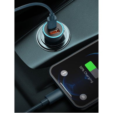Baseus Golden Contactor Pro quick car charger USB Type C / USB 40 W Power Delivery 3.0 Quick Charge 4+ SCP FCP AFC + USB Typ C - Lightning cable gray (TZCCJD-B0G) 12 Baseus Golden Contactor Pro quick car charger USB Type C / USB 40 W Power Delivery 3.0 Quick Charge 4+ SCP FCP AFC + USB Typ C - Lightning cable gray (TZCCJD-B0G) 12