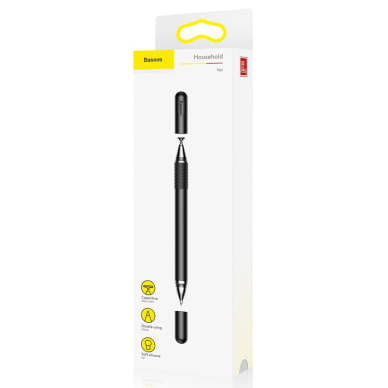 Baseus Golden Cudgel ACPCL-01 dvipusis rašiklis planšetėms, telefonams su gelio šerdimi – juodas 6