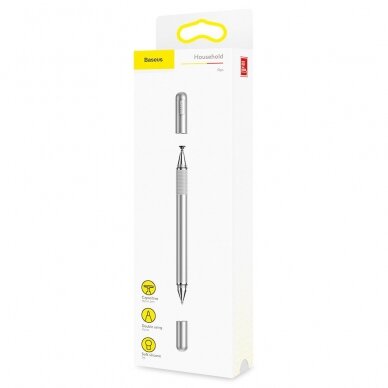 Baseus Golden Cudgel Double-Sided Capacitive Stylus With Precision Disc And Gel Pen Silver (Acpcl-0S) 13
