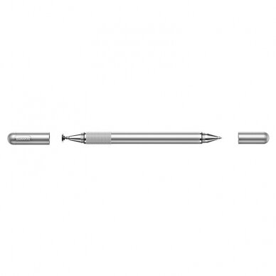 Baseus Golden Cudgel Double-Sided Capacitive Stylus With Precision Disc And Gel Pen Silver (Acpcl-0S) 3