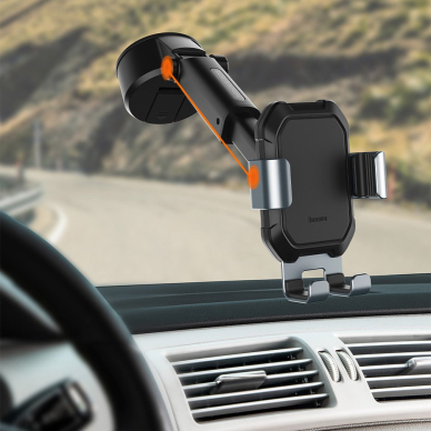 Gravitacinis laikiklis Baseus Dashboard Windshield Phone Bracket Holder juodas (Suyl-Tk01) 17 Gravitacinis laikiklis Baseus Dashboard Windshield Phone Bracket Holder juodas (Suyl-Tk01) 17