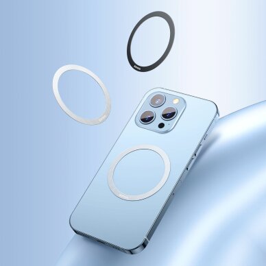 Akcija! Baseus Halo Series magnetic ring (2 pcs / package) black (PCCH000001)  10