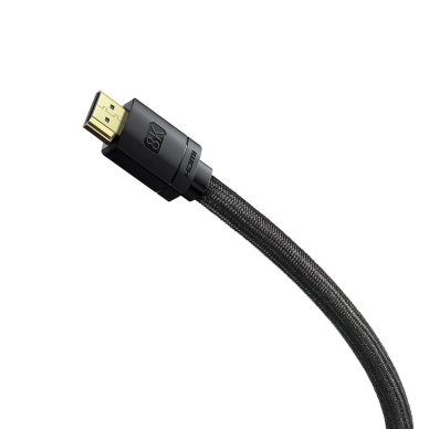 Baseus HDMI 2.1 cable 8K 60 Hz 48 Gbps / 4K 120 Hz / 2K 144 Hz 3D eARC QMS Dynamic HDR VRR ALLM 3 m black (CAKGQ-L01) 1 Baseus HDMI 2.1 cable 8K 60 Hz 48 Gbps / 4K 120 Hz / 2K 144 Hz 3D eARC QMS Dynamic HDR VRR ALLM 3 m black (CAKGQ-L01) 1