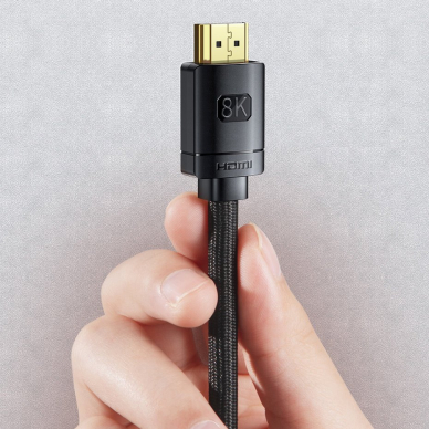 Baseus HDMI 2.1 cable 8K 60 Hz 48 Gbps / 4K 120 Hz / 2K 144 Hz 3D eARC QMS Dynamic HDR VRR ALLM 3 m black (CAKGQ-L01) 16