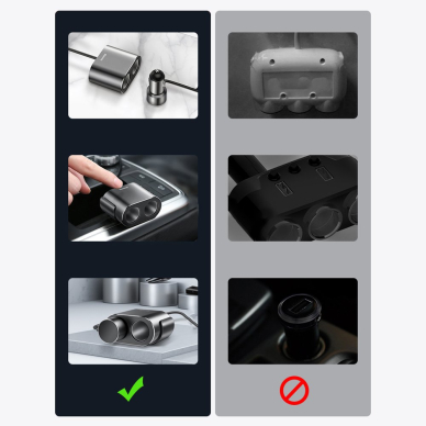 Automobilinis Įkroviklis Baseus High Efficiency One To Two Cigarette Lighter(Dual-Cigarette Lighter 80W +Dual Usb 3.1A) Juodas (Crdyq-01) 10 Automobilinis Įkroviklis Baseus High Efficiency One To Two Cigarette Lighter(Dual-Cigarette Lighter 80W +Dual Usb 3.1A) Juodas (Crdyq-01) 10