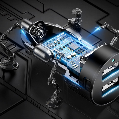 Automobilinis Įkroviklis Baseus High Efficiency One To Two Cigarette Lighter(Dual-Cigarette Lighter 80W +Dual Usb 3.1A) Juodas (Crdyq-01) 14 Automobilinis Įkroviklis Baseus High Efficiency One To Two Cigarette Lighter(Dual-Cigarette Lighter 80W +Dual Usb 3.1A) Juodas (Crdyq-01) 14