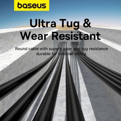 Tinklo kabelis Baseus High Speed Cat 5 RJ-45 1000 Mb/s 8 m – juodas 16 Tinklo kabelis Baseus High Speed Cat 5 RJ-45 1000 Mb/s 8 m – juodas 16