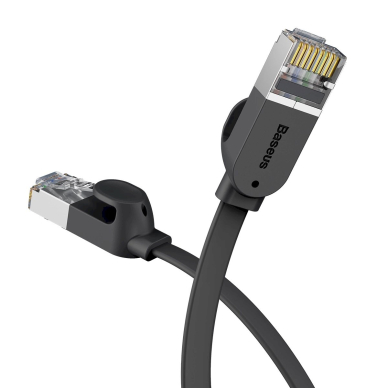 Baseus High Speed plokščias Ethernet CAT6 RJ45 tinklo kabelis 1 m – juodas 2