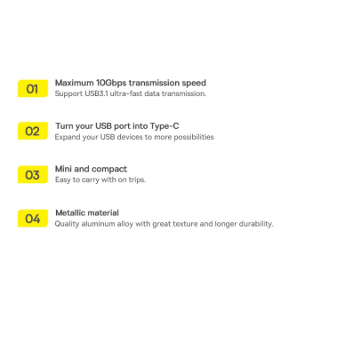 Baseus Ingenuity Series Mini USB 3.1 OTG to USB Type C adapter black (ZJJQ000101) 19 Baseus Ingenuity Series Mini USB 3.1 OTG to USB Type C adapter black (ZJJQ000101) 19