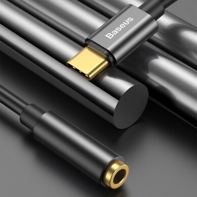 Adapteris Baseus L54 Usb-C Į 3.5 Mm Female juodas UGLX912 6 Adapteris Baseus L54 Usb-C Į 3.5 Mm Female juodas UGLX912 6