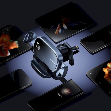 Baseus LightChaser BS-CM029 Automobilinis laikiklistriple coil inductive Įkroviklis  - Juodas 9 Baseus LightChaser BS-CM029 Automobilinis laikiklistriple coil inductive Įkroviklis  - Juodas 9