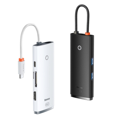 Baseus Lite Series multifunctional HUB USB Type C - 2 x USB 3.0 / USB Type C PD / HDMI 1,4 / SD / TF black (WKQX050101) 11
