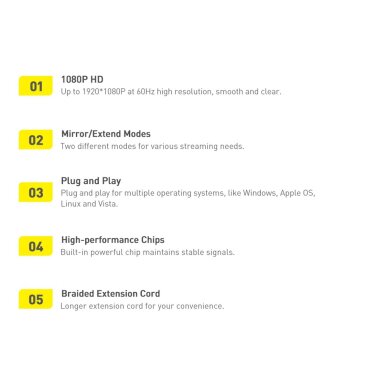Akcija! Baseus Lite Series plug adapter HDMI to VGA + mini jack 3.5mm / micro USB power supply Juodas (WKQX010101)  27