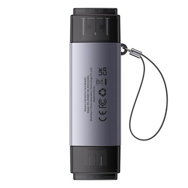 Kortelių skaitytuvas Baseus Lite Series USB-A / USB-C 3.0 SD / TF – pilkas 1