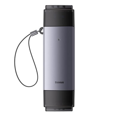 Kortelių skaitytuvas Baseus Lite Series USB-A / USB-C 3.0 SD / TF – pilkas