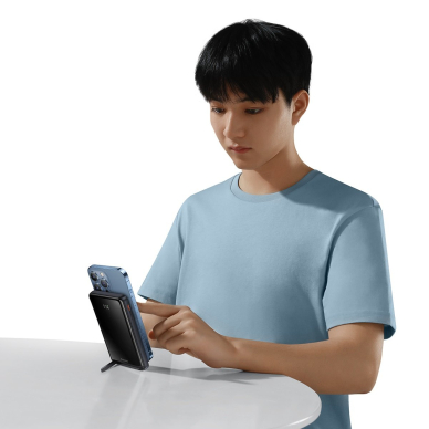 Baseus Magnetic Bracket Wireless Fast Charge Power Bank 10000mAh 20W Blue (With Baseus Xiaobai series fast charging Cable Type-C to Type-C 60W(20V/3A) 50cm Black) Overseas Edition 11 Baseus Magnetic Bracket Wireless Fast Charge Power Bank 10000mAh 20W Blue (With Baseus Xiaobai series fast charging Cable Type-C to Type-C 60W(20V/3A) 50cm Black) Overseas Edition 11