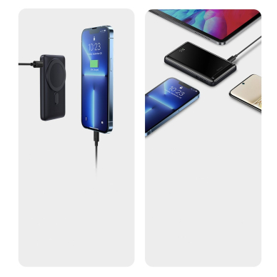 Baseus Magnetic Bracket Wireless Fast Charge Power Bank 10000mAh 20W Blue (With Baseus Xiaobai series fast charging Cable Type-C to Type-C 60W(20V/3A) 50cm Black) Overseas Edition 20 Baseus Magnetic Bracket Wireless Fast Charge Power Bank 10000mAh 20W Blue (With Baseus Xiaobai series fast charging Cable Type-C to Type-C 60W(20V/3A) 50cm Black) Overseas Edition 20