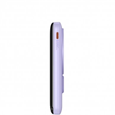 Baseus Magnetic Bracket Wireless Fast Charge Power Bank 10000mAh 20W Violetinis (With Xiaobai series fast charging Cable Type-C to Type-C 60W(20V/3A) 50cm White） 6