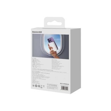 Baseus Magnetic Mini 20000 mAh 20W išorinė baterija – baltas + USB-C / USB-C kabelis 8