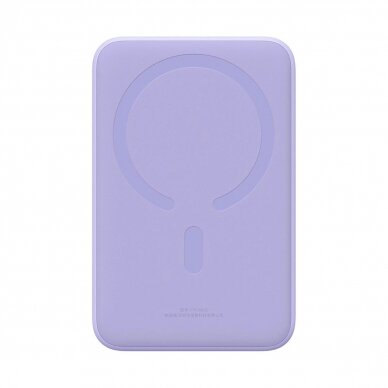 Baseus Magnetic Mini 20000 mAh 20W Powerbank - violetinis + USB-C / USB-C Kabelis 2