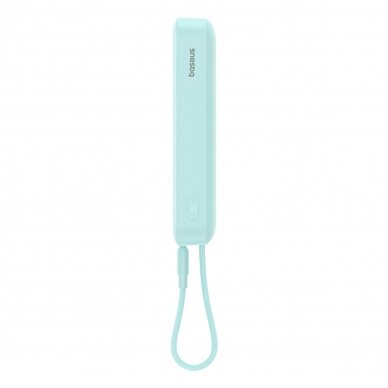 Baseus Magnetic Mini MagSafe 10000mAh 20W powerbankbuilt-in Lightning Kabelis - blue + Baseus Simple Series USB-C - USB-C 60W 0.3m Kabelis 6