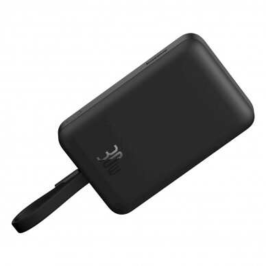 Baseus Magnetic Mini MagSafe 10000mAh 30W powerbankbuilt-in USB-C Kabelis - Juodas + Baseus Simple Series USB-C - USB-C 60W 0.3m Kabelis 6
