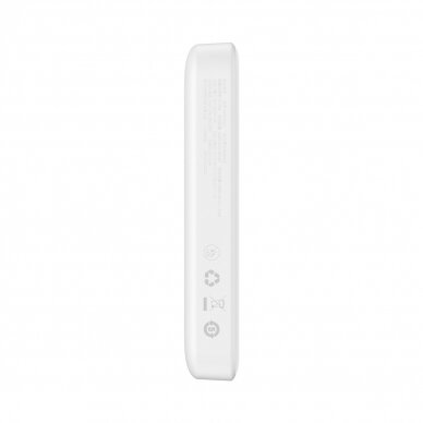 Baseus Magnetic Mini Power Bank with MagSafe 15W / PD Quick Charge QC 20W 10000mAh White (Overseas Edition) + Xiaobai Series USB-C Cable - USB-C 60W 3A 0.5m White 3 Baseus Magnetic Mini Power Bank with MagSafe 15W / PD Quick Charge QC 20W 10000mAh White (Overseas Edition) + Xiaobai Series USB-C Cable - USB-C 60W 3A 0.5m White 3