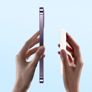 Baseus Magnetic Mini Power Bank with MagSafe 15W / PD Quick Charge QC 20W 10000mAh White (Overseas Edition) + Xiaobai Series USB-C Cable - USB-C 60W 3A 0.5m White 9 Baseus Magnetic Mini Power Bank with MagSafe 15W / PD Quick Charge QC 20W 10000mAh White (Overseas Edition) + Xiaobai Series USB-C Cable - USB-C 60W 3A 0.5m White 9