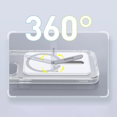 iPhone 13 Pro Baseus Magnetic Phone Case skaidrus (6.1" 2021) 15