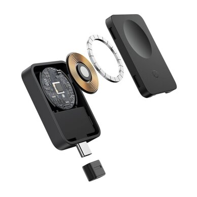 Apple Watch Baseus MagPro 2.5 W magnetinis indukcinis įkroviklis – juodas 4