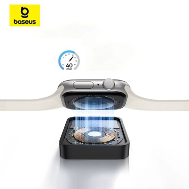 Apple Watch Baseus MagPro 2.5 W magnetinis indukcinis įkroviklis – juodas 6