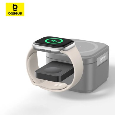 Apple Watch Baseus MagPro 2.5 W magnetinis indukcinis įkroviklis – juodas 9