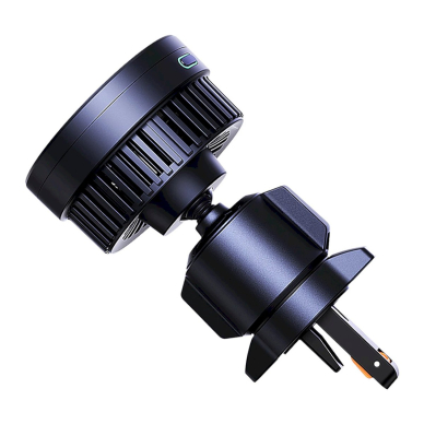 Baseus MagPro BS-CW04 automobilinis laikiklis su Qi2.0 15W belaidžiu įkrovikliu (grotelėms) – juodas 1