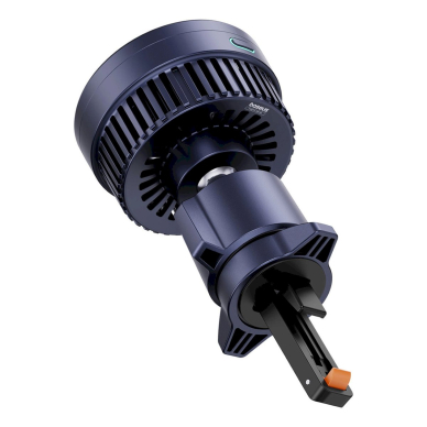 Baseus MagPro BS-CW04 automobilinis laikiklis su Qi2.0 15W belaidžiu įkrovikliu (grotelėms) – juodas 2