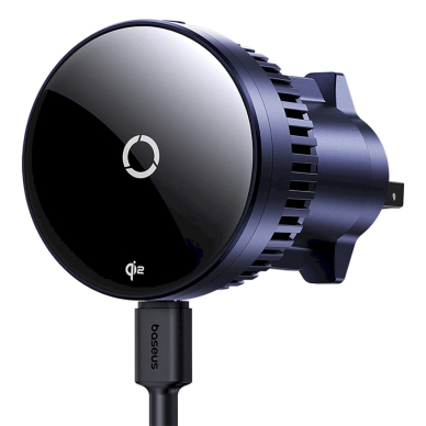 Baseus MagPro BS-CW04 automobilinis laikiklis su Qi2.0 15W belaidžiu įkrovikliu (grotelėms) – juodas 7